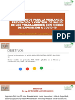 Ejemplo de Plan de Vigilancia Prevención y Control Del Covid-19