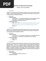 Formación de Palabras Corregidas (2ºBACH)