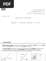 CE341 Specific Energy