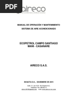 MANUAL DE OPERACION y MANTENIMIENTO ECOPETROL MANI