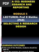 Dba Module 5 Research Design2