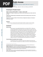 Screening For Prostate Cancer