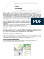 Especifications Power Solar Plant