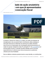 A Possibilidade de Ação Anulatória Na Hipótese em Que Já Apresentados Embargos À Execução Fiscal - JOTA