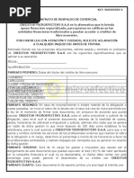 Contrato de Respaldo Comercial - Creditos - Microefectivo-Sas