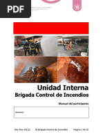 Unidad Interna: Brigada Control de Incendios