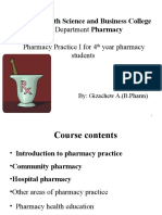 Pharmacy Practice PPT-Irrodcution