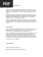 Qué Es XAMPP y para Que Sirve