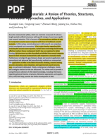 Acoustic Metamaterials A Review of Theories Structures Fabrication Approaches and Applications