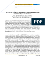 The Effect of Executive Compensation, Executive Character, and Capital Intesity On Tax Avoidance