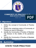 MB LOTERTE-Community of Practice