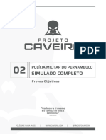 2º Simulado Soldado PMPE - Projeto Caveira