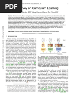 A Survey On Curriculum Learning: Xin Wang, Member, IEEE, Yudong Chen, and Wenwu Zhu, Fellow, IEEE