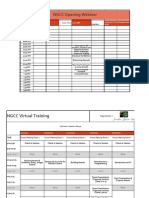 Virtual Training Schedule