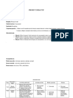 Proiect Didactic Educatie Sociala Clasa AVIII A