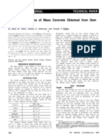 Dynamic Properties of Mass Concrete Obtained From Dam Cores Harris & Dolen