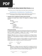 Análisis de Resultados Prácticas 4, 5 y 6. Peña T. Jose Luis, Portillo V. Juan Carlos, Quiros C. María Camila. Química Orgánica. Grupo 1