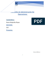 Portafolio de Administración de Operaciones