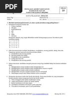 Soal PAT Biologi X PDF