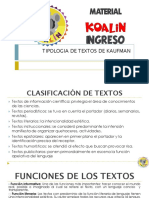 Tipologia de Textos de Kaufman