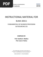 Instructional Material For BPO 101