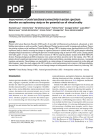 Improvement of Brain Functional Connectivity in Autism Spectrum Disorder: An Exploratory Study On The Potential Use of Virtual Reality