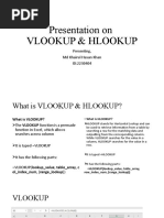 Presentation On VLOOKUP and HLOOKUP