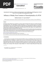 Influence of Mushy Zone Constant On Thermohydraulics of A PCM