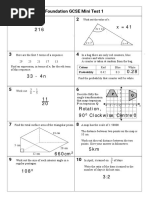 Foundation Mini Test 1 Ans