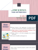 Homescience - Intro & Scope