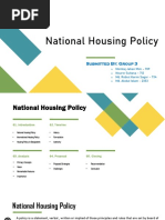 National Housing Policy