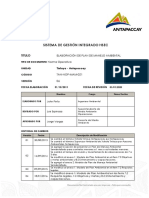 Elaboracion de Plan de Manejo Ambiental