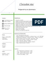 CV Préparatrice en Pharmacie Officine