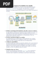 Pautas para Mejorar Los Hábitos de Estudio