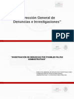 Investigación de Denuncias Por Posibles Faltas Administrativas