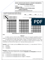 PROVA 4º BIM - PORTUGUES - Crase e Figuras