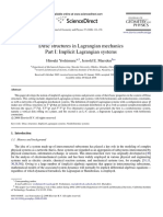 2006 - Yoshimura, Marsden - Dirac Structures in Lagrangian Mechanics Part I Implicit Lagrangian Systems