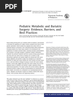 Pediatric Metabolic and Bariatric Surgery - Evidence, Barriers, and Best Practices