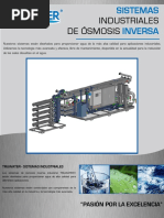 Industriales de Ósmosis: Sistemas Inversa