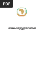 Protocol To The African Charter On Human and Peoples' Rights On The Rights of Older Persons in Africa