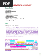 Hydrology Chapter 1