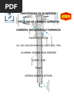 Universidad de Guayaquil Facultad de Ciencias Químicas Carrera: Bioquímica Y Farmacia