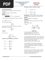 Arimetica Quinto Segundo Bimestre