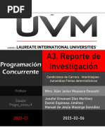 A3. Reporte de Investigación