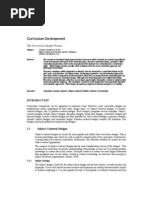 The Curriculum Design Process