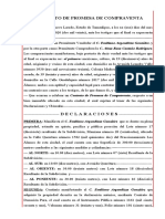 Contrato de Promesa de Compraventa Con Deposito en Garantia