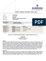 Effective Use of Statistical Models To Establish and Update Vibration Alarm