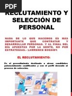 Reclutamiento y Selección