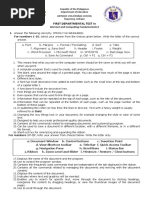 1st Departmental Test ICF II 14-15