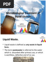 Microbiological Treatment of Liquid Sources U2